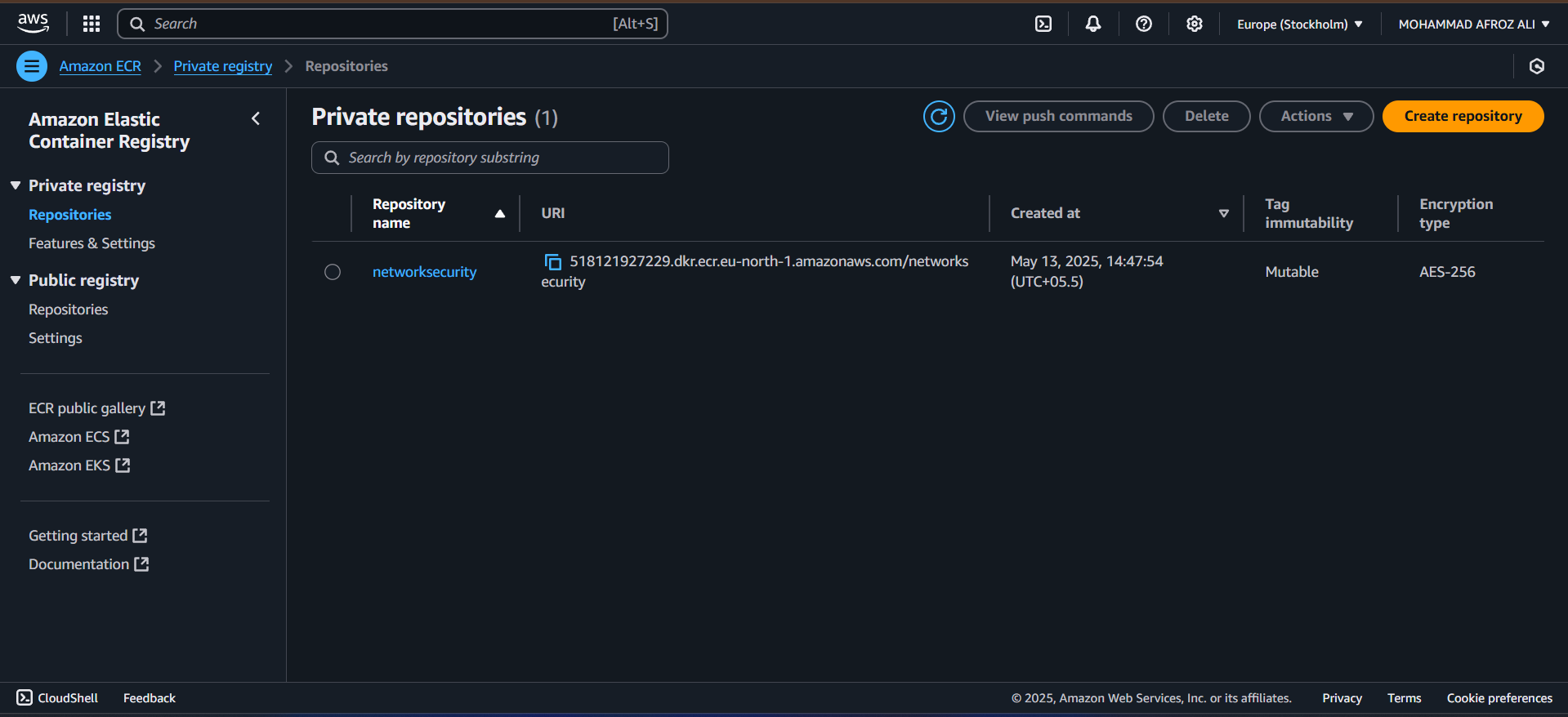 AWS ECR Repository